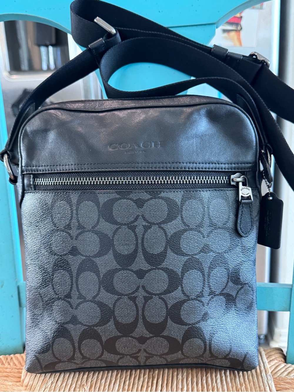 Coach Houston Flight bag EUC